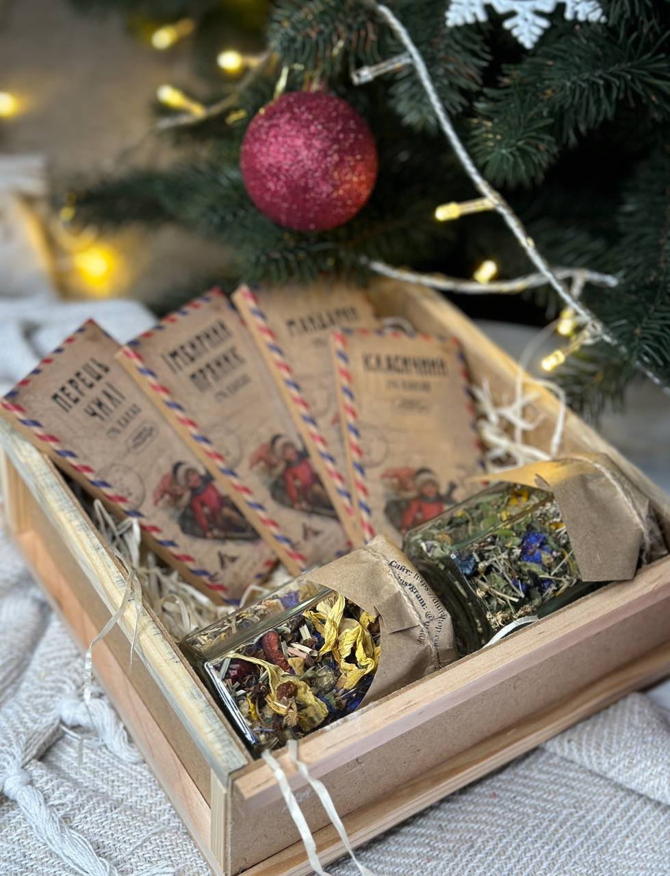 Новорічний пакунок «Шоколад та чай»⁣⁣